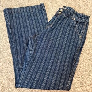 Rock And Roll Stripped Trouser Jeans